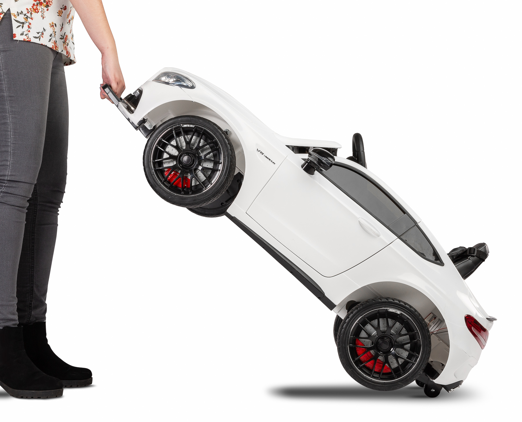 auto z rączką do ciągnięcia mercedes c63 toyz